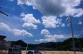 夏の日差し（梅雨明け！）(夏らしい青空の中の白い雲。暑い天草の夏、到来!!)