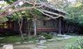 上田家旧家屋(テレビドラマ等の撮影でも使われています。西海の秋風ぞ吹く萩垂れて咲く客房の前の池にも　晶子)