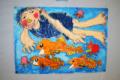  作品名「海の中はすてきだな」(「天草を描く」絵画コンクールで天草市賞を受賞した高浜小学校一年生の作品です。)